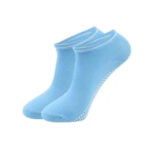 Chaussette antidérapante femme bleu ciel