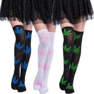 Chaussette haute weed