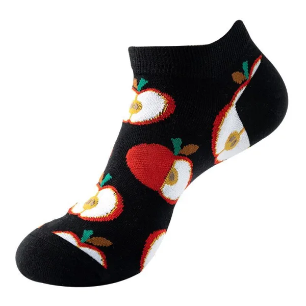 Chaussette fruit courte pomme
