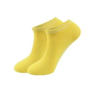 Chaussette antidérapante femme jaune