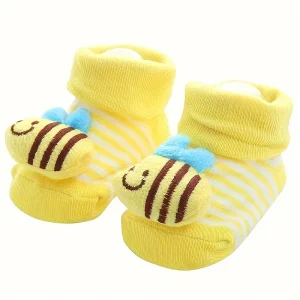 Chaussettes Antidérapantes Bébé Abeille