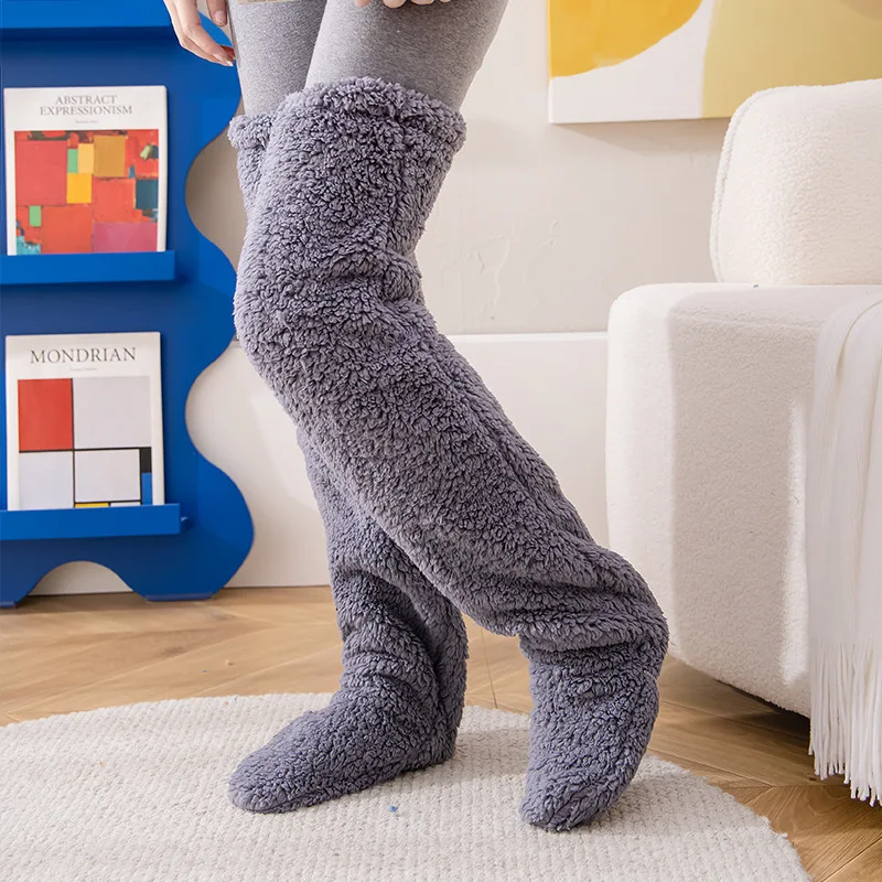 Chaussettes Chevilles Peluche Épaisse Hiver – Image 11