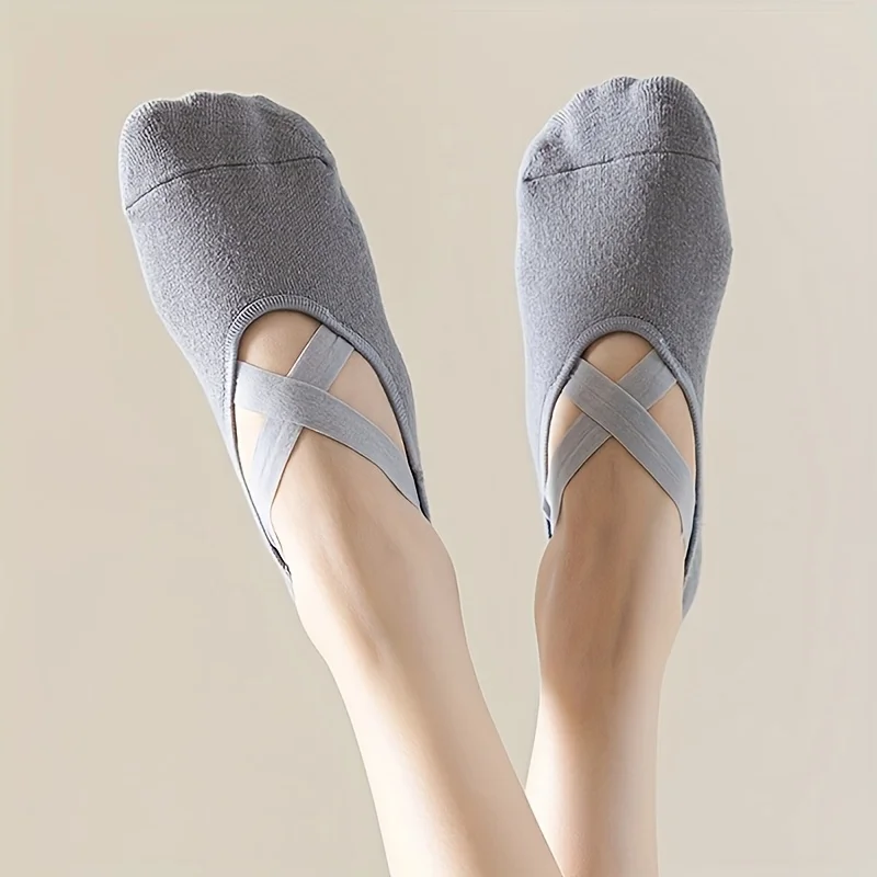 Chaussettes Pilates Antidérapantes — Lot de 3 ou 5 Paires – Image 5