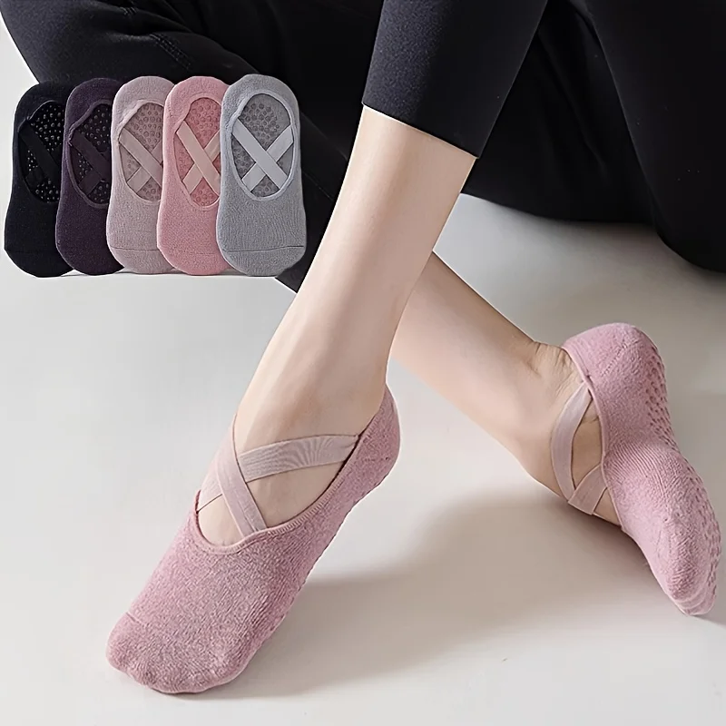 Chaussettes Pilates Antidérapantes — Lot de 3 ou 5 Paires – Image 6