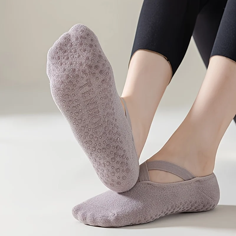 Chaussettes Pilates Antidérapantes — Lot de 3 ou 5 Paires – Image 4