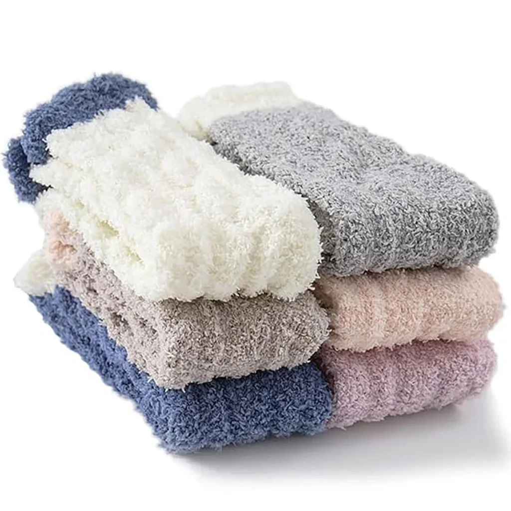 Chaussettes Polaires Douillettes — Lot de 6 ou 12 Paires